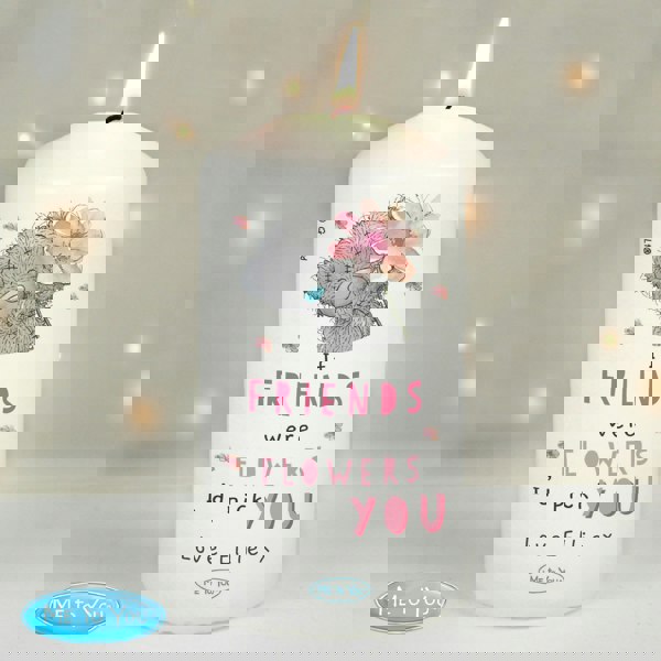 Personalised Memento Company Personalised Me To You If... Were Flowers Pillar Candle