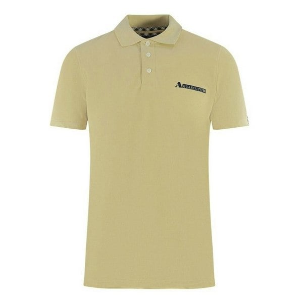 Aquascutum Mens Boxed Logo Polo Shirt - Yellow