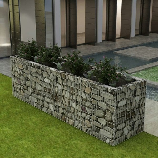 Berkfield Gabion Raised Bed Steel 360x90x100 cm
