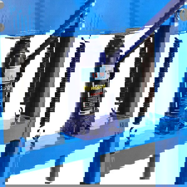 6/12/20Ton Blue Hydraulic Shop Press with Press Plates Workshop Presses Living and Home