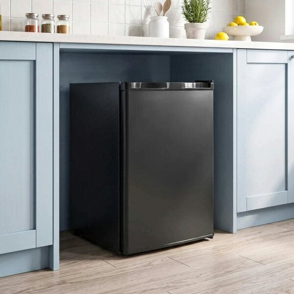 60L Tabletop Mini Freezer, Countertop Small Freezer with Reversible Door, Removable Wire Shelves, Black