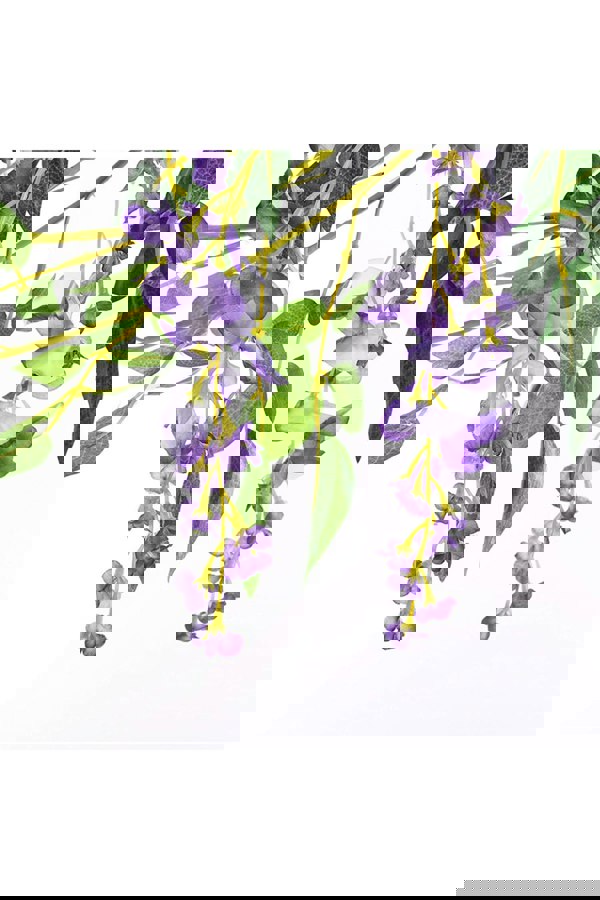 Living and Home 2 Pcs Artificial Wisteria Flowers Garland Decoration