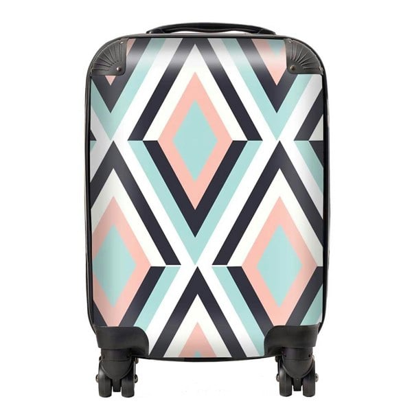 Warren Reed Zig Zag Abstract Pattern Suitcase