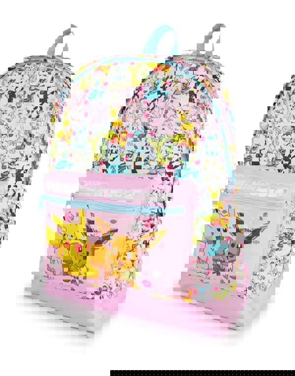 Pokemon Girls Multicoloured Front Print Backpack (One Size)