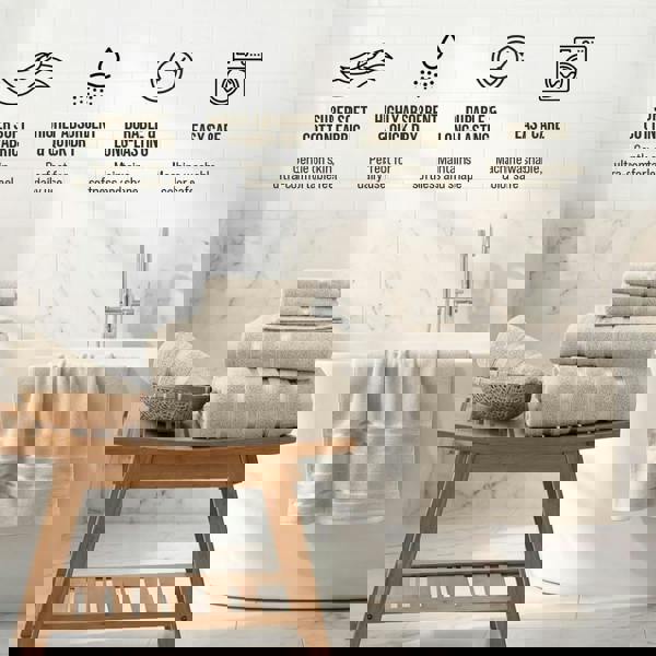 Smart Living Boston 8 PCS Towel Bale Set - Beige