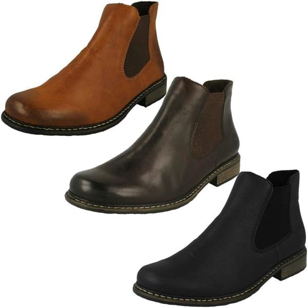 Rieker Ladies Rieker Casual Heeled Ankle Boots Z4994