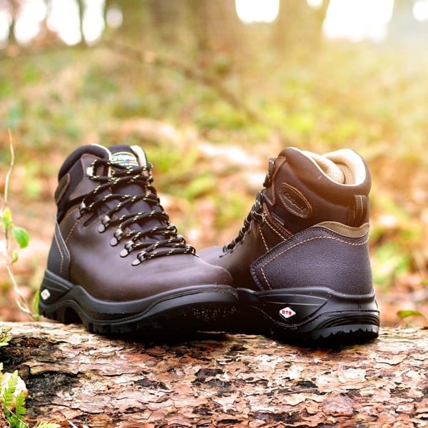 Grisport Mens Pennine Waxy Leather Walking Boots - Brown