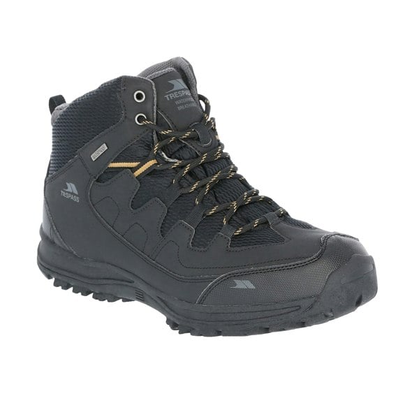 Trespass Mens Finley Waterproof Walking Boots - Black