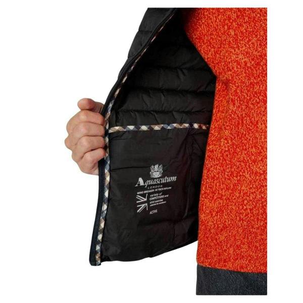Aquascutum Mens Active Mock Neck Jacket - Black - 