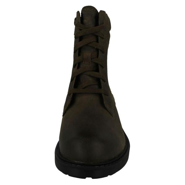 Clarks Ladies Clarks Lace Up Detailed Ankle Boots Orinoco2 Spice