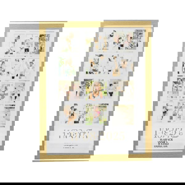 Personalised Memento Company Personalised Special Date Oak Multi Photo Frame