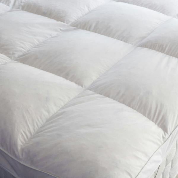Duck Feather Mattress Topper close-up detail 2 | Soak and Sleep