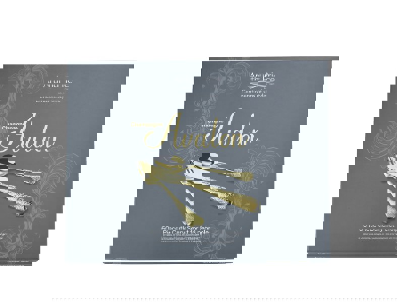 Arthur Price Champagne Avalon stainless steel 60 piece 8 person gift boxed cutlery set