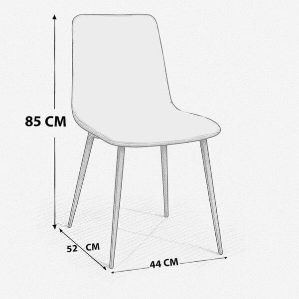Kosy Koala Modern Dining Table Set With 4 Grey Gem Pattern Chairs Dining Room Furniture
