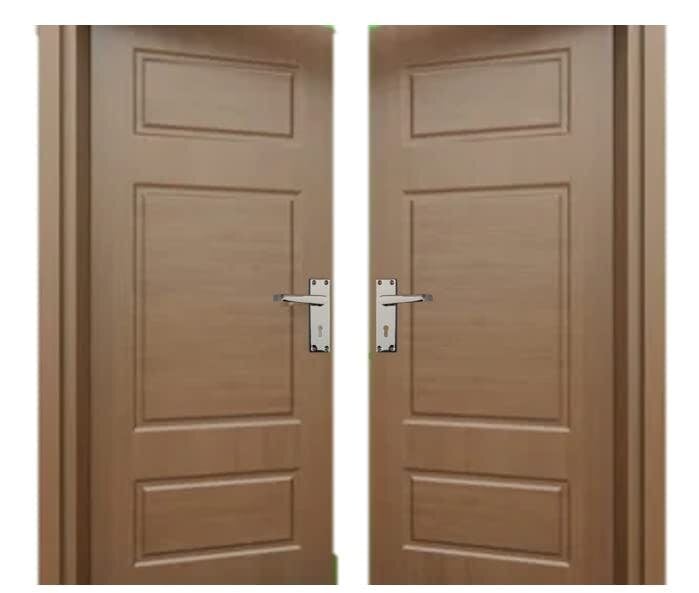 Victorian Straight Lever Latch Internal Lock Door Handles - Brass Plated Door Handles Internal, 150mm x 42mm Back Plate