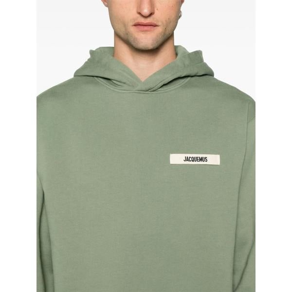 Jacquemus The Gros Grain Hoodie   in  Green