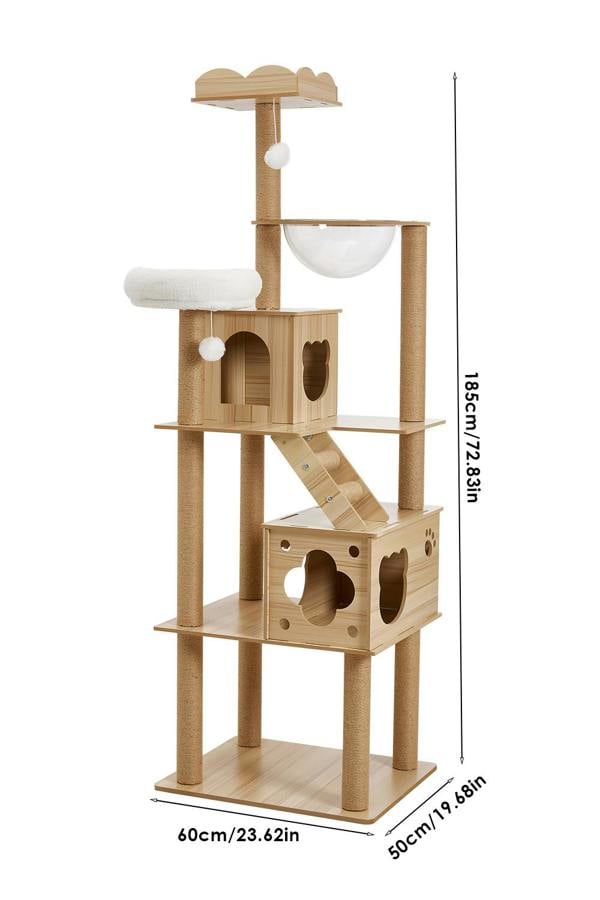 Living and Home Cat Tree Cat Tower with Perches and Condo