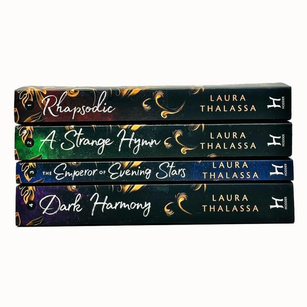 The Bargainer Series 4 Book Set by Laura Thalassa Rhapsodic, A Strange Hymn & more