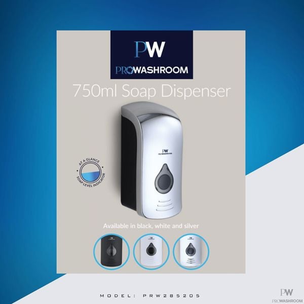 ProWashroom 750ml Soap Dispenser in White