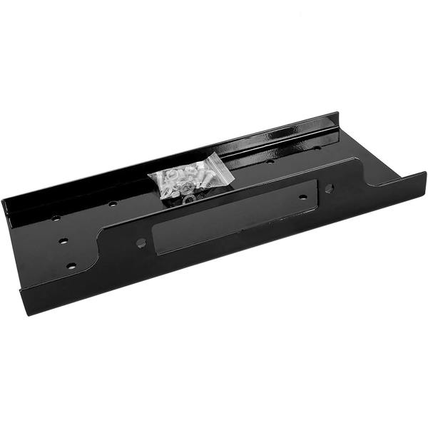 Winchmax 9,000lb (4,082kg) 12V Winch EN14492 Compliant 24m x 9mm Steel Rope Mounting Plate & Battery Isolator