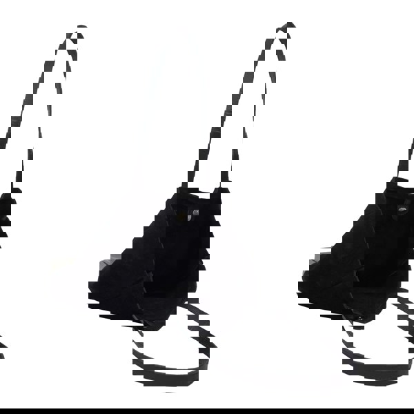 Assots London 'PAIGE' Black Real Leather + Pewter Metallic Leather Tote Bag