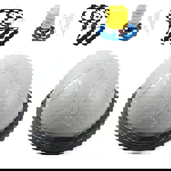 Centra Half Balance Ball Trainer with Resistance Bands Pump Yoga Pilate Fitness