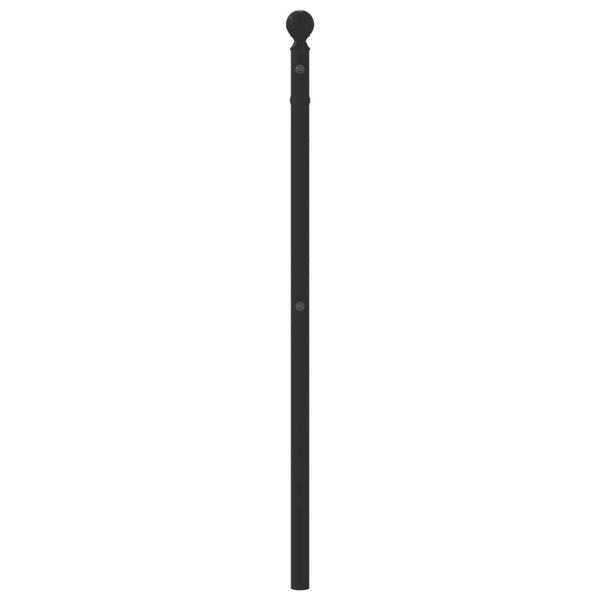 Berkfield Metal Headboard Black 107 cm
