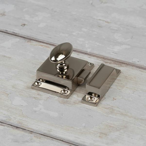Handle & Home Polished Nickel Traditional Cabinet Latch