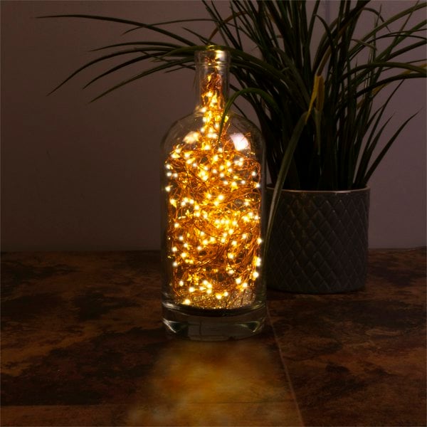 St Helens Battery Waterproof Copper Wire Lights 10M, 100Leds