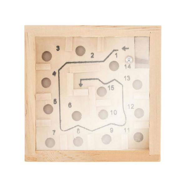 MidOcean Zuky Pine Labyrinth Maze Puzzle - Wood - 