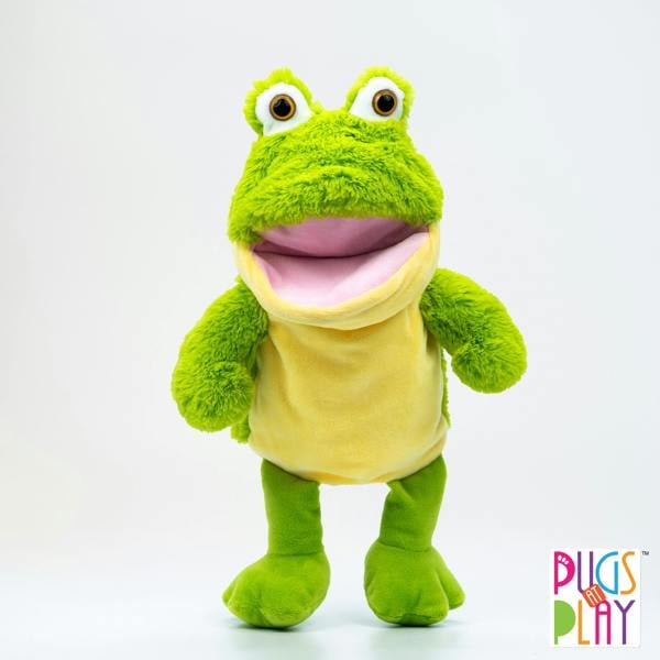 Pugs at Play Talking Frog Hand Puppet Toy