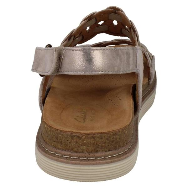 Clarks Ladies Clarks Woven Sandals Arwell Glide