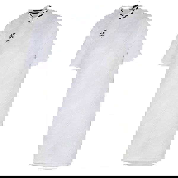Umbro Mens Triassic Logo Short-Sleeved Jersey - White/Nimbus Cloud