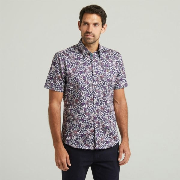 Gabicci G54W05 Mens Short Sleeve Printed  Shirt Gabicci Classic - NAVY
