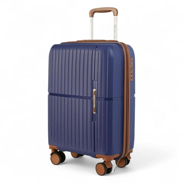 Infinity Luggage Strong Hard Shell Suitcase Set 8 Wheel Cabin Luggage Holiday Travel Case