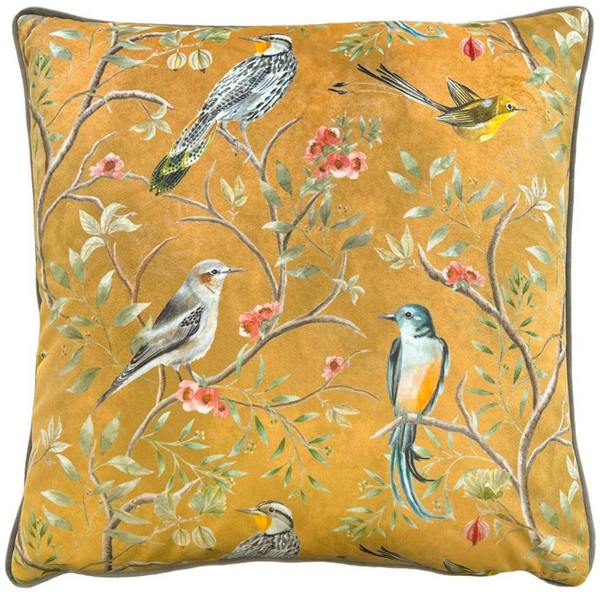 Wylder Chinoiserie Cushion Cover - Gold - 