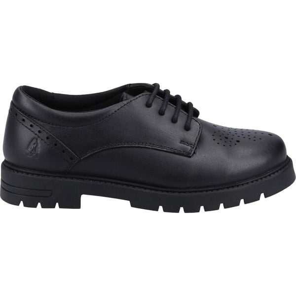 Hush Puppies Jayne Lace Up SNR Leather Girls's Black Lace-Up Shoes