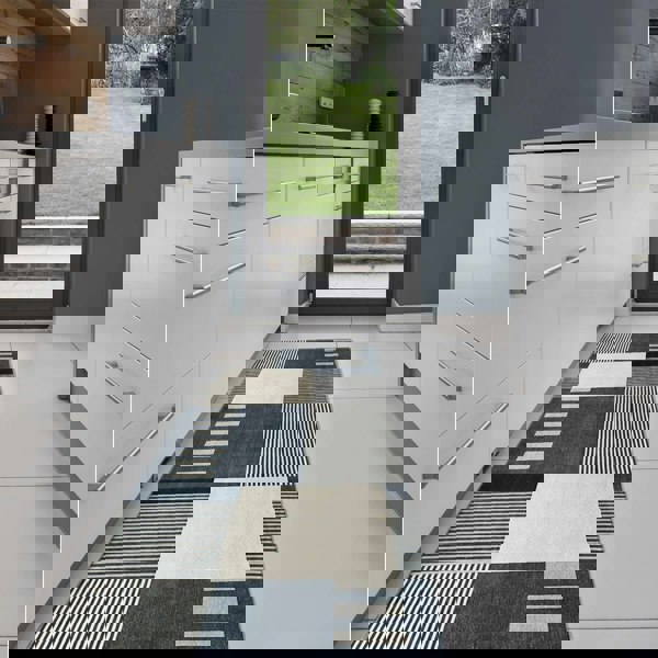 Tokyo Geo Blocks Blue Rug | Modern Luxury for Your Home