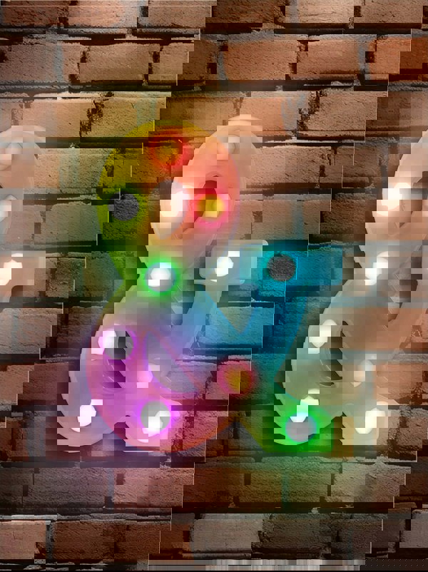 St Helens Battery Operated RGB Letter   With Remote Control Letter &