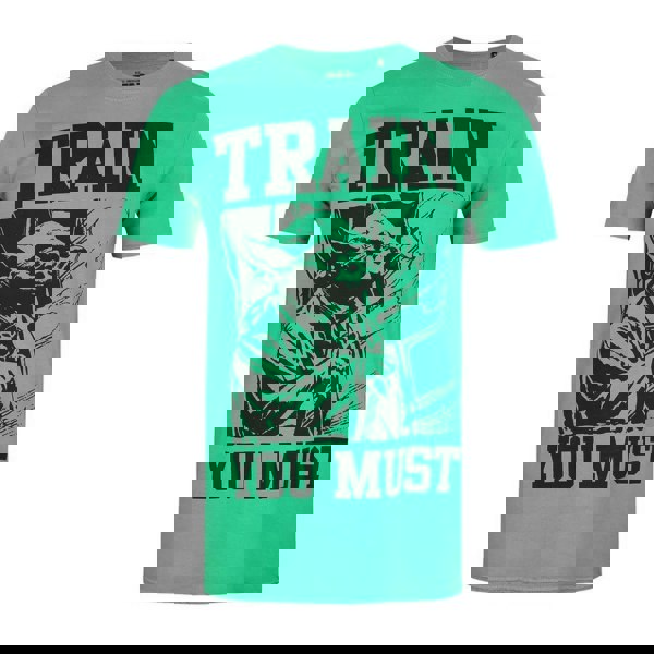 Star Wars Mens Train You Must Yoda T-Shirt - Green/Black