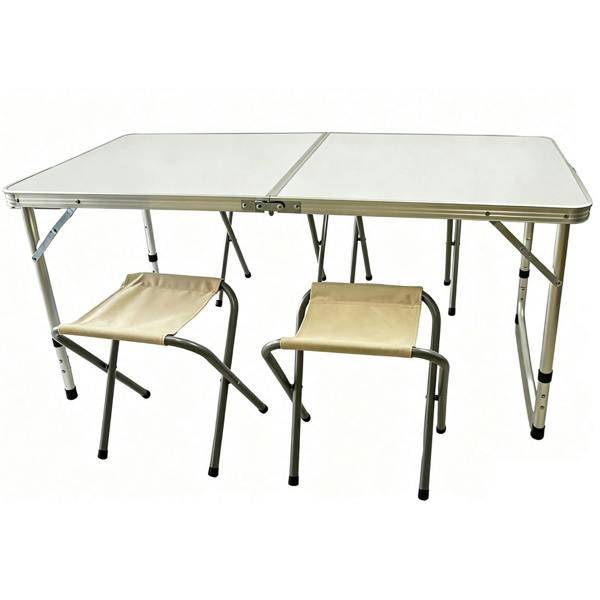 Gr8 Garden Portable Folding Camping Picnic Table with 4 Stools Outdoor Garden & Festival Table Chair Set