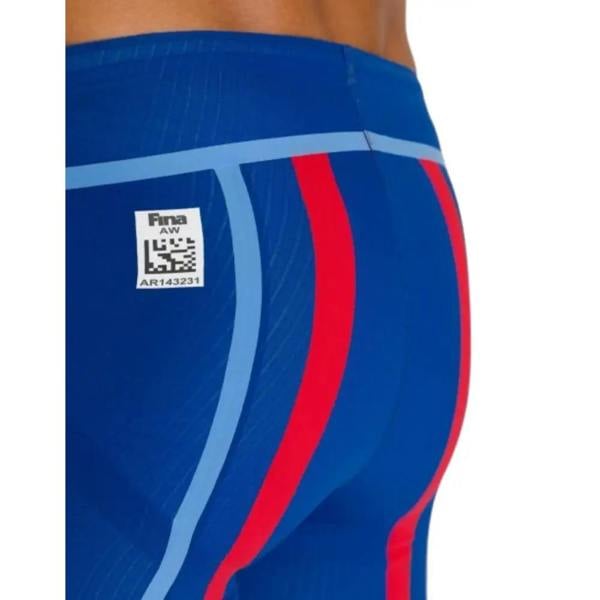 Arena Powerskin Carbon Core FX Jammer in ocean blue with lifting effect