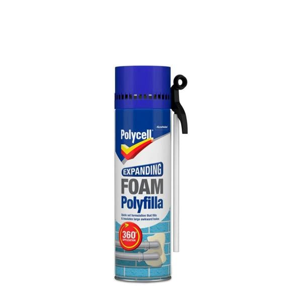 Polycell Expanding Foam Filler Spray Gap Filler 300ml