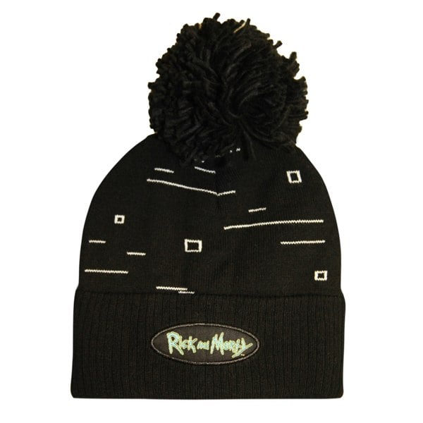 Rick And Morty Pixel Beanie - Black