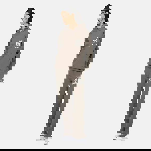 Good For Nothing Taupe Relaxed Hoodie - Taupe Image 4