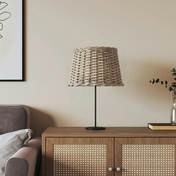 Berkfield Lamp Shade Brown �â�_40x26 cm Wicker