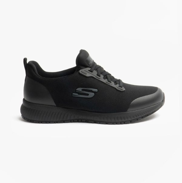 Skechers Work 77222EC SQUAD SR Womens Occupational Trainers Black