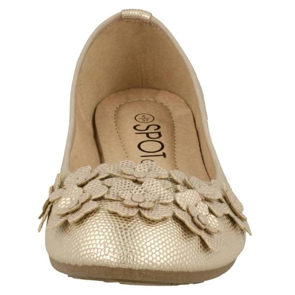 Spot On Ladies Spot On Casual Flat Ballerina Shoes