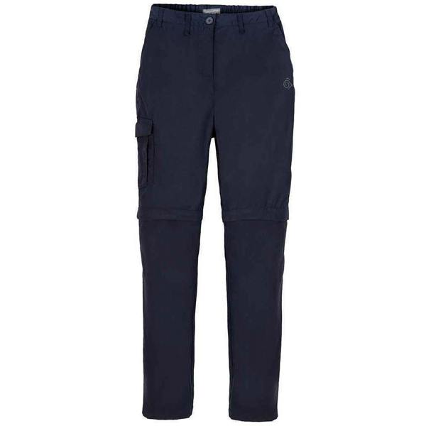 Craghoppers Womens/Ladies Expert Kiwi Convertible Cargo Trousers - Dark Navy - 