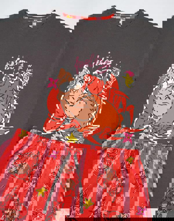 Disney Womens Multicoloured The Little Mermaid And Sebastian Short Sleeve Long Leg Pyjama Set